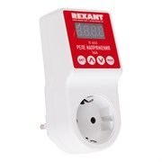 Реле напряжения «вилка-розетка» c дисплеем 16А Rexant 10-6040 Реле напряжения «вилка-розетка» c дисплеем 16А Rexant 10-6040