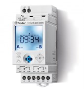 Finder Реле времени цифровое недельное; монтаж на рейку 35мм; 2СO 16A; питание 24B AC/DC; NFC; ширина 35мм; степень защиты IP20; упаковка 1шт. 12A200240000PAS