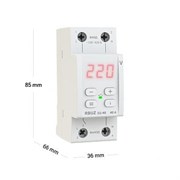 Welrok D2-40 red реле напряжения 40 А (max 50 A) 8 800 ВА, 3х клеммные 4660251140083 Welrok D2-40 red реле напряжения 40 А (max 50 A) 8 800 ВА, 3х клеммные 4660251140083