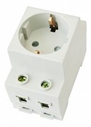 CHINT Розетка AC30-111 с заземляющим контактом на DIN-рейку (R) 775001 CHINT Розетка AC30-111 с заземляющим контактом на DIN-рейку (R) 775001
