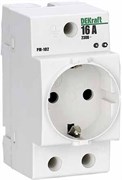 Dekraft Розетка модульная на DIN-рейку 2P+PEN 16A 220В РМ-102 18012DEK Dekraft Розетка модульная на DIN-рейку 2P+PEN 16A 220В РМ-102 18012DEK