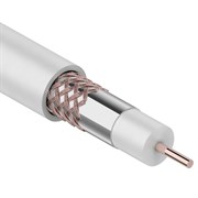 Кабель коаксиальный RG-6U+CU, (64%), 75 Ом, (бух305) белый Rexant 01-2231 Кабель коаксиальный RG-6U+CU, (64%), 75 Ом, (бух305) белый Rexant 01-2231
