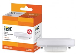 IEK Лампа светодиодная ECO T75 таблетка 8Вт 230В 3000К GX53 LLE-T80-8-230-30-GX53