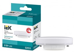 IEK Лампа светодиодная ECO T75 таблетка 8Вт 230В 4000К GX53 LLE-T80-8-230-40-GX53