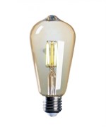 Jazzway Лампа светодиодная (LED) «груша» d64мм E27 300° 4Вт 220-240В прозрачная тепло-белая желтая 2700К .2856937