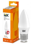 IEK Лампа светодиодная ECO C35 свеча 7Вт 230В 3000К E27 LLE-C35-7-230-30-E27