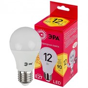 ЭРА Лампочка светодиодная RED LINE LED A60-12W-827-E27 R E27 12Вт груша теплый белый свет Б0050197