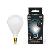 Gauss Лампа Filament А160 10W 890lm 4100К Е27 milky диммируемая LED 179202210-D