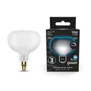 Gauss Лампа Filament А190 10W 890lm 4100К Е27 milky диммируемая LED 1017802210-D