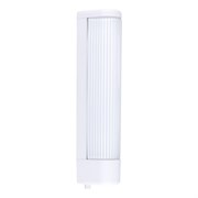 Eglo Подсветка для зеркала BARI 1, 2x40W (E14), L350, B60, пластик, белый/рифленое стекло, белый, с кноп. выкл. 94987 Eglo Подсветка для зеркала BARI 1, 2x40W (E14), L350, B60, пластик, белый/рифленое стекло, белый, с кноп. выкл. 94987