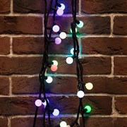 NEON-NIGHT Гирлянда Мультишарики Ø23 мм, 10 м, черный каучук, 80 LED, свечение с динамикой, цвет RGB 303-599 NEON-NIGHT Гирлянда Мультишарики Ø23 мм, 10 м, черный каучук, 80 LED, свечение с динамикой, цвет RGB 303-599