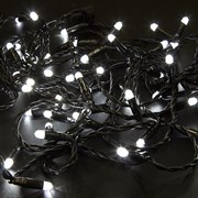 NEON-NIGHT Гирлянда Нить 10м, постоянное свечение, черный ПВХ, 24В, цвет: Белый 305-145