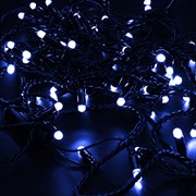NEON-NIGHT Гирлянда Нить 10м, постоянное свечение, черный ПВХ, 230В, цвет: Синий 305-173