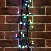 NEON-NIGHT Гирлянда "Мультишарики" Ø13 мм, 20 м, черный ПВХ, 200 диодов, цвет RGB 303-509-1
