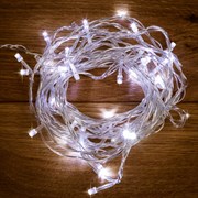 NEON-NIGHT Гирлянда «Твинкл-Лайт» 10 м, прозрачный ПВХ, 80 LED, белое свечение 303-185