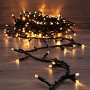 NEON-NIGHT Гирлянда «Кластер» 10 м, 200 LED, черный каучук, IP67, соединяемая, цвет свечения теплый белый 315-256