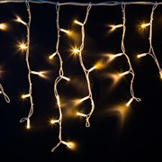 NEON-NIGHT Гирлянда Айсикл (бахрома) светодиодный, 4,0 х 0,6 м, белый провод "КАУЧУК", 230 В, диоды ТЕПЛЫЙ БЕЛЫЙ, 128 LED 255-206