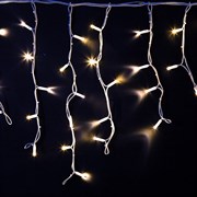 NEON-NIGHT Гирлянда Айсикл (бахрома) светодиодный, 4,0 х 0,6 м, белый провод "КАУЧУК", 230 В, диоды белые, 128 LED 255-205