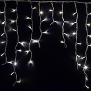 NEON-NIGHT Гирлянда Айсикл (бахрома) светодиодный, 5,6 х 0,9 м, белый провод "КАУЧУК", 230 В, диоды белые, 240 LED 255-285