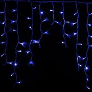 NEON-NIGHT Гирлянда Айсикл (бахрома) светодиодный, 5,6 х 0,9 м, белый провод "КАУЧУК", 230 В, диоды синие, 240 LED 255-283