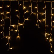 NEON-NIGHT Гирлянда Айсикл (бахрома) светодиодный, 5,6 х 0,9 м, белый провод "КАУЧУК", 230 В, диоды ТЕПЛЫЙ БЕЛЫЙ, 240 LED 255-286