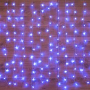 NEON-NIGHT Гирлянда "Светодиодный Дождь" 1,5х1,5м, свечение с динамикой, прозрачный провод, 230 В, диоды СИНИЕ 235-033