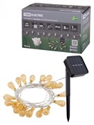 TDM Гирлянда ССГ "Бусины" на солнечной батарее, 4 м, 20 LED, желтый, IP54 SQ0330-0117