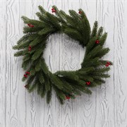 NEON-NIGHT Еловый венок с ягодами Ø 45 см, литой 307-149