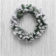 NEON-NIGHT Заснеженный еловый венок Ø 45 см, ПВХ 307-147