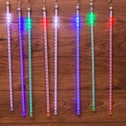 NEON-NIGHT Гирлянда "Тающие сосульки" светодиодная, 8шт х 50см, шаг 50см, 230 В (с трансформатором) мульти светодиоды 256-319-6 NEON-NIGHT Гирлянда "Тающие сосульки" светодиодная, 8шт х 50см, шаг 50см, 230 В (с трансформатором) мульти светодиоды 256-319-6