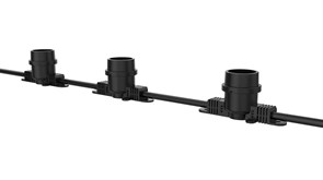 Jazzway Уличная гирлянда PBL-S40/ L12+1.5 Black E27 (универс.крепл) IP65 .5040564A Jazzway Уличная гирлянда PBL-S40/ L12+1.5 Black E27 (универс.крепл) IP65 .5040564A