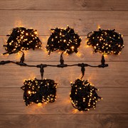 NEON-NIGHT Гирлянда "LED ClipLight" 24V, 5 нитей по 20 метров, цвет диодов Желтый, Flashing (Белый) 323-601