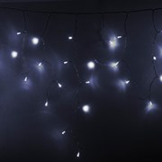 NEON-NIGHT Гирлянда Айсикл (бахрома) светодиодный, 4,8 х 0,6 м, прозрачный провод, 230 В, диоды белые, 176 LED 255-145