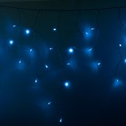 NEON-NIGHT Гирлянда Айсикл (бахрома) светодиодный, 4,8 х 0,6 м, прозрачный провод, 230 В, диоды синие, 176 LED 255-143