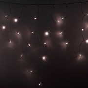 NEON-NIGHT Гирлянда Айсикл (бахрома) светодиодный, 4,8 х 0,6 м, прозрачный провод, диоды ТЕПЛЫЙ БЕЛЫЙ, 176 LED 255-146
