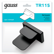Gauss Заглушка для трекового шинопровода черный TR115 Gauss Заглушка для трекового шинопровода черный TR115