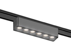 Ambrella Светильник светодиодный трековый для шинопровода Magnetic Ultra Slim GV1403 BK черный IP20 6W 4200K 48V 24° 122*26*24 GV1403