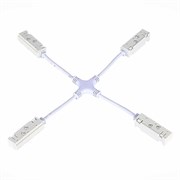 ST LUCE ST006.569.00 Ввод питания X-образный для магнитного шинопровода Белый ST006.569.00