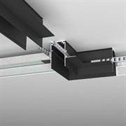 Elektrostandard Slim Magnetic Коннектор угловой для встраиваемого шинопровода под ГКЛ 12,5мм (черный) 85212/00 a067500
