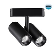 Novotech 359108 SHINO NT23 000 черный Трековый светильник для низков. шинопровода IP20 LED 4000K 2*8W 48V 1360Лм SMAL 359108