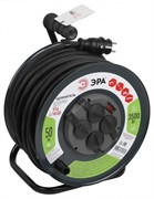ЭРА Удлинитель силовой RMx-4es-3x2.5-50m-IP44(KG) на металлической катушке с заземлением с выключателем 4 розетки 50м КГ Б0052919