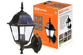 TDM Светильник 4060-11 садово-парковый четырехгранник, 60Вт, вверх, бронза SQ0330-0031