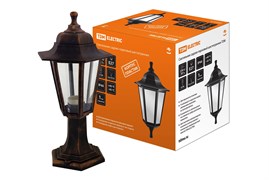 TDM Светильник садово-парковый НТУ 06-60-001 шестигранник, стойка, пластик, медь SQ0330-0722