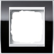 Рамка 1-пост, Gira Event Clear для центральных вставок белого цвета Чёрный