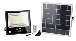 ЭРА Прожектор светодиодный уличный на солн. бат. 150W, 1500 lm, 5000K, с датч. движения, ПДУ, IP65 ( Б0049548