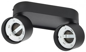 IEK Светильник 4042 настенно-потолочн. 2хGX53 черный LT-USB0-4042-GX53-1-K02