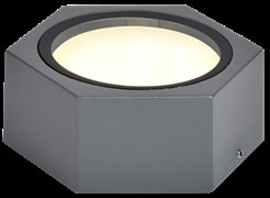 IEK Светильник уличный 5204 потолочный GX53 IP65 серый LT-UPU0-5204-GX53-1-K03
