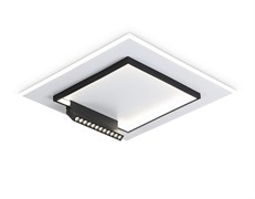 Ambrella Потолочный светодиодный светильник FL51455/1+1 WH/BK белый/черный 72W 3000K-6400K+4200K 500*500*80 (ПДУ РАДИО 2.4G) FL51455