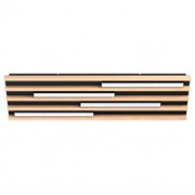 Eglo 39899 Настенно-потолочный светильник MARREIRA, LED 4x8,5W, 3840lm, L780, B220, H60, сталь, черный/дерево, коричневый 39899