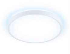 Ambrella Потолочный светодиодный светильник FZ3001 WH белый IP44 24W+10W 6400+6400К D290*40 (Без ПДУ) FZ3001